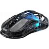 GravaStar Mouse da gioco wireless GravaStar Mercury M2, 26.000 DPI, ultraleggero (79 g), PAW3395, 5 modalità RGB, 5 pulsanti, 2,4 GHz/Bluetooth/cavo, per PC e Mac - Nero trasparente