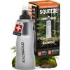 Bachgold Filtro per acqua Bachgold Squeeze Outdoor, bianco, 500 ml - Filtro per acqua potabile ultraleggero per campeggio, sopravvivenza, emergenze, rimuove batteri, virus e microplastiche