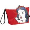 CARTOON Beauty case Disney Biancaneve e Grimilde pochette porta trucchi in PU con applicazioni 3D zip e laccetto elegante e capiente 25 × 17 × 8 cm