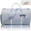 STHMEOOHT Borse per indumenti da viaggio per le donne, Bianco-blu., 20.5x10x12.5 inches, Borsa da viaggio