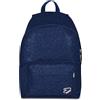 Seven Zaino Scuola SHINY TECH, Mono scomparto, Blu, Effetto glitter, 23 L, Capiente tasca frontale, Scomparto interno porta pc ablet, Scuola media e superiore, Bambina, Ragazza