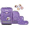 ergobag cubo light set zaino scolastico ergonomico, extra leggero, set da 5 pezzi, 860 g