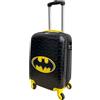 CARTOON Trolley da viaggio in ABS Batman per bambini valigia 50 x 33 x 20 cm con quattro ruote e manico allungabile