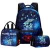 Jilijia Hazbin Hotel zaino, gioco anime, astuccio per matite, borsa a tracolla, Alastor/Angel Dust/Charlie Morningstar stampa 3D, borsa per la scuola, borsa per laptop, borsa da viaggio, set da 3