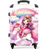 NoBoringSuitcases.com Valigia Bambini, Valigia Personalizzabile, Trolley Bambina, Valigia Per Bambini, Valigia Grande, Con TSA, Valigia Grande 23 kg (67 cm - 72 L), (Principessa - Arcobaleno)