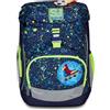 SJ GANG STYLE JAM GANG Zaino Scuola Updown Soft, Verde, Fluo Snow, Monoscomparto con Cinghia Vita Regolabile, Tasca Laterale con Zip, Tasca in Rete Porta Borraccia, Elementari, Medie, Bambino, Ragazzo