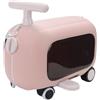 banapoy Valigia da viaggio per bambini, Valigia per bambini di grande capacità, con pedali pieghevoli, Bellissima monopattino per bambine (PINK)