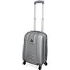 Ormi Trolley Mod 188 Rigido in Abs 52 Cm, 32 Litri 4 Ruote, Bagaglio a Mano (ARGENTO)