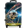 NoBoringSuitcases.com NoBoringSuitcases© Valigia Bambini, Grande, Trolley Bambino | 72 L - Per, Serratura TSA, 23 kg (67 cm) (Pallone da calcio - Blu scuro)