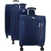American Tourister Tourister Hyperspeed, Set di bagagli, Blu (Combat Navy), Taglia Unica
