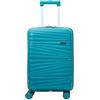 Pierre Cardin - Valigia Trolley rigido con rotelle girevoli 55x38x20 (Verde foresta)