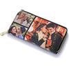 kaululu Portafoglio Personalizzato da Donna con Foto e Nome Portafoglio in Pelle PU con Scomparto Monete con Cerniera per Mamma, Nonna Regalo Festa della Mamma (A2)