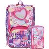 VARZI Seven School Pack Zaino + Astuccio Sj Gang Nuova Collezione Zaini Per Ragazze E Ragazzi (Sphere Full Girl)
