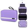 Maliton Borsa da Toilette per Uomini e Donne Borsa da Viaggio da Appendere Borsa da Toilette Igienica con 4 Scomparti Borsa da Doccia da Bagno Impermeabile Borsa da Toilette da Viaggio Grande (Viola)