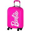 Coriex Trolley Rigido Bambola Bionda Valigia da Viaggio per Bambine, Borsa da Viaggio Resistente in ABS con Manico Regolabile e 4 Ruote Multidirezionali,31 L,34.5x20x51 cm,Rosa