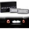 Esselle Parts Placchette Luci Targa LED Compatibili con Fiat 500, 500C, Abarth 595 695 18 SMD CANBUS 6000K Bianco Ghiaccio Plug & Play Nessun messaggio di errore