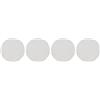Generic Tappi Centrali per Ruote da 65 Mm da 2,6 Pollici Coprimozzo Antigraffio 4 Pezzi Pratico Coprimozzo per Pneumatici per Protezione e Decorazione delle Ruote Dell'auto (Elettrolitico)