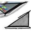 Generic Rete da carico a soffitto per camion, rete portaoggetti triangolare da soffitto, cinghie regolabili, resistente, salvaspazio, interni per auto, per avventure all'aperto, viaggi a lunga