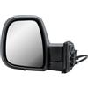LONGLING Specchietto retrovisore sinistro elettrico riscaldato, ribaltabile manuale, nero opaco per Citroen Berlingo Peugeot Partner Opel Combo Toyota ProAce City 16-24 Fiat Doblo