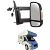 Generico Specchietto Manuale Destro CAMPER DUCATO Retrovisore DX Dal 2006-2024 Braccio lungo,Freccia Integrata