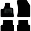 QUEMAR Tappetini Auto compatibili con Peugeot 3008 II anche Hybrid 2016-2023/ Kit Tappeti Moquette e Gomma su Misura (Set 2 Anter.+2 Poster.)/Ricami e Colori Personalizzati (Bordo Nero, 0 Ricami)