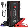 FOWAWU Avviatore Batteria Auto, 25800mAh 5000A auto emergency starter, suitable for cars and motorcycles (10 L gas or 8 L diesel). With smart-clip, outputs DC 12V, has LED flashlight and compass.