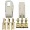 EVURU Tutto nuovo 3 PIN DJ7031-6.3-11/21 ABS Connettori in filo elettrico in plastica Plug connettore automobile maschio e femmina (Size : 10 Sets)