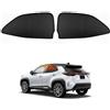 XFYESL Autoaderente Finestrini Posteriori Parasole Adatto per Toyota Yaris Cross 2020-2025, parasole magnetico per parabrezza anteriore e posteriore.(2PCS Rear Windows)