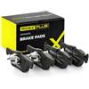 RIDEX PLUS 402B0531P Set d'assale Kit pastiglie freni Posteriore con clip pistone Compatibilità con BMW 1 Hatchback F20