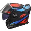 LS2, Casco Moto Modulare ADVANT X NOVA Black Red Blue, S