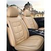 SQOGJSGZ Coprisedili Auto Coprisedili Auto Set Completo In Pelle Per Jeep Per Compass Per Grand Per Cherokee Per Renegade Accessori Protezione Dell'auto Coprisedili Sedili Completo Auto(Beige,Standard)