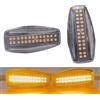 Hacreyatu Luci laterali per Hyundai i10 Elantra Getz Sonata Tucson Coupe Accent | per KIA Rio Sedona Sportage 2 Pezzi Dinamici LED Indicatore di direzione laterale (Trasparente)