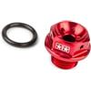 Stage6 tappo ingresso olio stage6, rosso per Minarelli | Testa esagonale, alluminio, o-ring, S6-SSP140/RE compatibile Yamaha Aerox 50 Cat dal 2003, Yamaha Neos 50 fino al 07/2007.