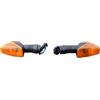 aVDB-moto Coppia Frecce Anteriori Freccia compatibile con KAWASAKI KLE 500 LE500A 2004-2007, VERSYS 650 LE650A 2007-2009, Z750 Z-750 2007-2013 Arancione