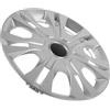 Parliky Copri Mozzo per Ruota Auto in Plastico Argento Design Unico, Facile Installazione e Protezione Cerchi, per Decorazione Auto e Copertura Completo