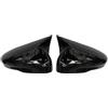 SIJYG1 Coperchio Specchietto Laterale Tipo Pasta Guscio Specchietto Retrovisore Per Ford Per Focus MK4 2019-2024 Calotta Specchio Retrovisore(Horn piano black A)