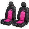 Walser coprisedili auto S-Race 2 pezzi, Premio Molto Buono* coprisedili anteriori in rosa/nero, coprisedili universali per auto 2 pezzi, sedili sportivi compatibile con airbag laterale
