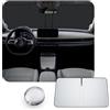 CDEFG [Aggiornamento] CDEFG Compatibile con FIAT 600e / Abarth 600e 2024 2025 2026 Parasole Copri Parabrezza Frontale Parasole Parabrezza Auto Parasole Accessori