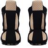 Generic Coprisedili per camion progettati per adattarsi a IVECO STRALIS S-WAY HI-WAY in velluto e ecopelle beige