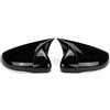 USBDMX Auto Calotte Specchietti 2 PZ Per VW Per Golf 6 MK6 Per GTI Per GTD 2009 2010 2011 2012 2013 Car Side Rear View Specchio Coperture Caps Copertura Retrovisore (Colore : Glossy Black)