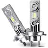 VNSMM Luci per motociclette Adatto per Benelli TRK502 X TRK 502X 2021 TRK 502 Lampadine per fari a LED da 60 W H7 per moto Faro per moto(2PC LED H7 WHITE)