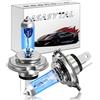 Asasytal Lampadina Alogena HS1 PX43t 12V 35/35W, Luce Bianca 5000K, Ricambio Fari Auto e Moto Doppio Fascio, 2 Pezzi