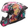 LS2, Casco Moto Integrale RAPID III CYBERG Purple Cyan, XS