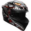 AGV K1 S Lyzard Casco, nero/grigio/rosso, XS (53/54)
