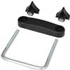 Generic Clip universale per portapacchi da tetto - fibbia di bloccaggio in lega resistente, supporto a barre incrociate per auto | robusto supporto a forma di U con funzione di fissaggio fisso, accessorio di