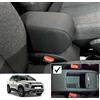 Drive Design Bracciolo Compatibile per Citroen C3 Aircross (2021-2024) in Tessuto Nero - Versione Tunnel con SERRANDINA Montaggio Senza Viti