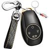 ontto Custodia per Chiave Auto Protezione per Chiave Auto Compatibile con Leapmotor T03 C11 S01 C01 2022 2023 2024 2025 Chiave Etui Cover Accessori TPU Cover per chiave auto Coprichiave C-Nero