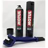 MOTUL MC Care Manutenzione Catena C1 Chain Clean 400ml C4 Chain Lube Road 400ml + Spazzola