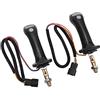 RASTKY 2 Pezzi di Joystick per Escavatori a 3 Pulsanti, Design Ergonomico per Doosan DH DX150 215 225 300 370-9C, Comandi Intuitivi Maggiore Precisione, Mini Joystick, Adatto a 6 Pin