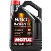 Motul 8100 x-clean fe 5w30 lt.5
